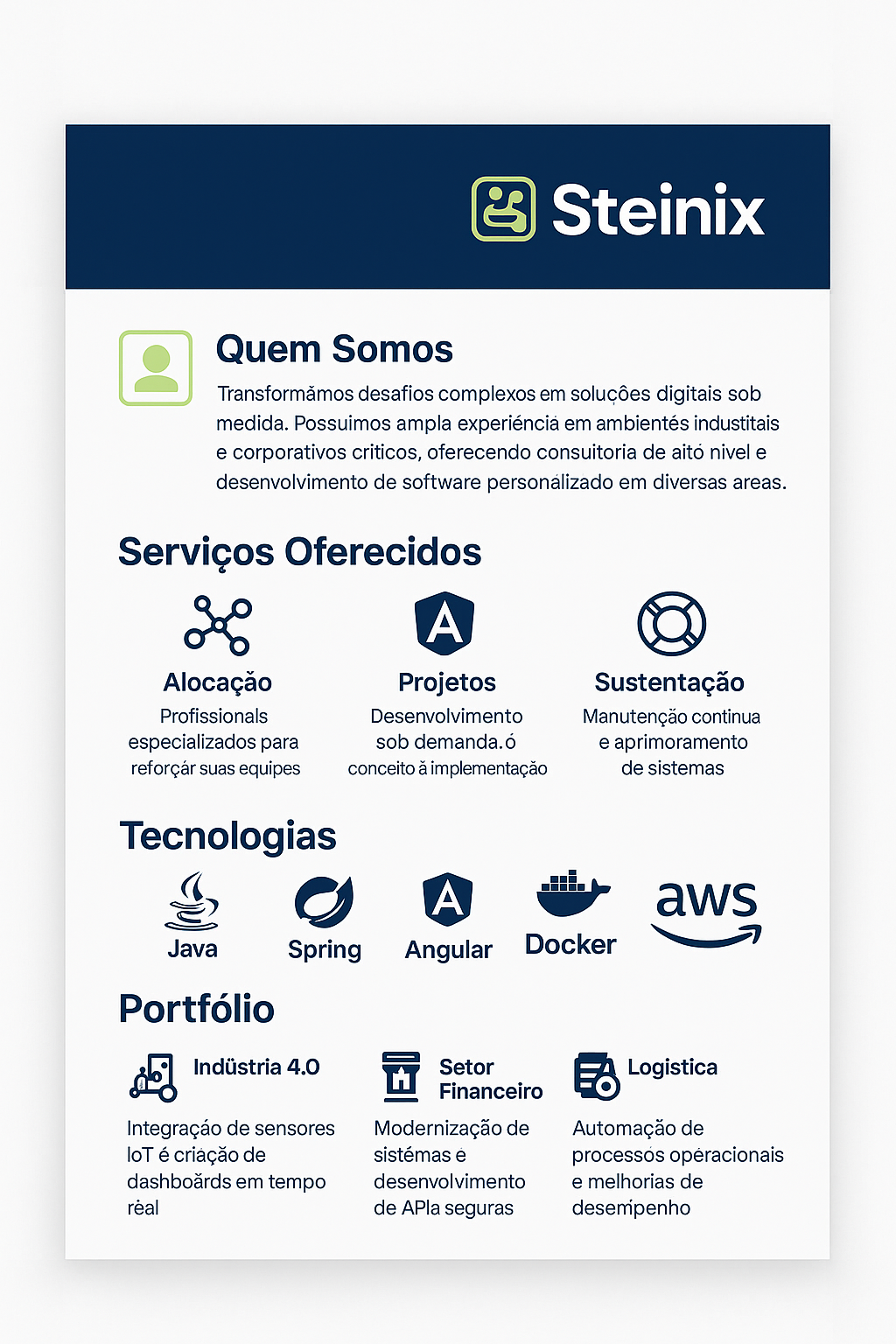 Apresentação Steinix